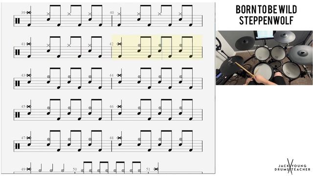 How to Play 🥁 Born To Be Wild Steppenwolf смотреть онлайн