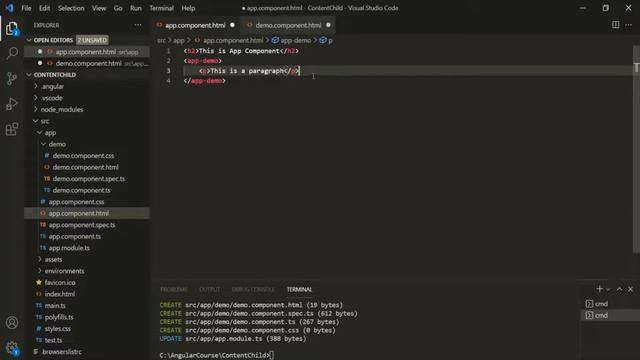 @ContentChild in Angular | Data Binding | Angular 12+ смотреть онлайн