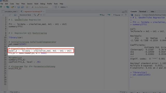 Regression mit Bootstrapping in R смотреть онлайн