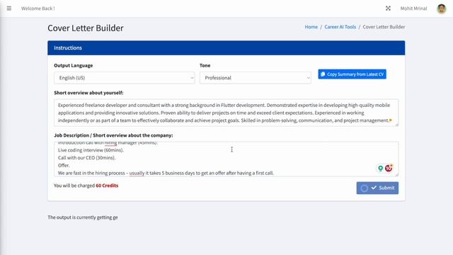 Cover Letter Builder AI Tool | Demo Video | digestprompt.io смотреть онлайн