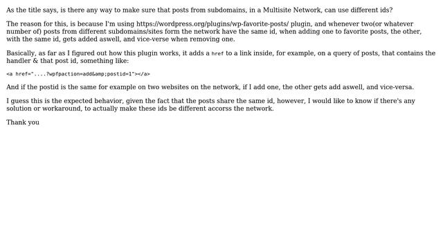 Wordpress: Unique post-id for Wordpress Multisite Network смотреть онлайн