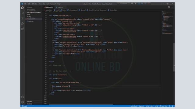 How to Create a Responsive Website with Bootstrap 5 Carousel Slider Part 2 Bangla Tutorials. смотреть онлайн