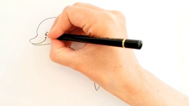Delfin zeichnen lernen für Kinder ? How to draw a dolphin for kids ? как се рисува делфин за деца смотреть онлайн