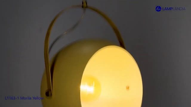 Светильник подвесной Lamplandia Morila L1163-1 MORILA YELLOW, Е27*60В смотреть онлайн