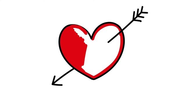 Как нарисовать / Раскраска СЕРДЕЧКО / How to draw HEART / Краски Раскраски смотреть онлайн