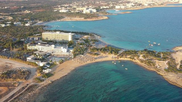 Aerial View of Makronissos Beach in CYPRUS, Amazing Places 4K смотреть онлайн