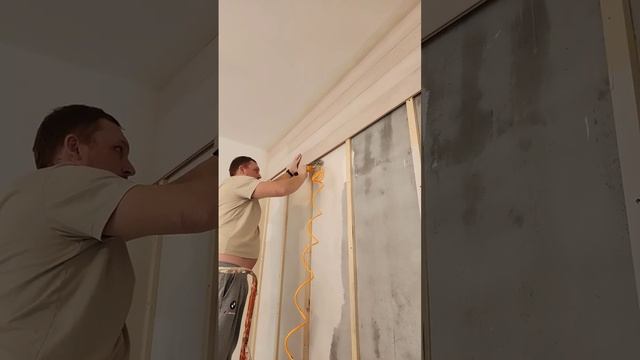 Монтаж вагонки пневмопистолетом