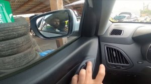 How to Close and Open Side Rearview Mirrors in Hyundai ix35 ( 2010 – 2015 )
