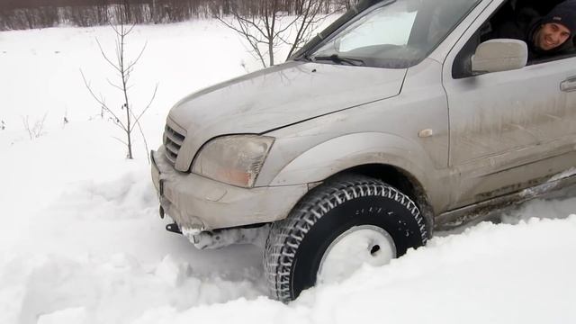 Kia Sorento BL  Киа Соренто - заруба по целине Копосовская дубрава оффроадoffroadпокатушки