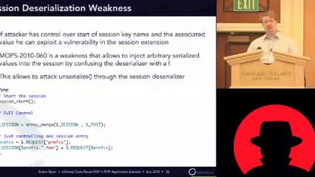 Blackhat 2010 - Utilizing code reuse - Stefan Esser-01.avi смотреть онлайн
