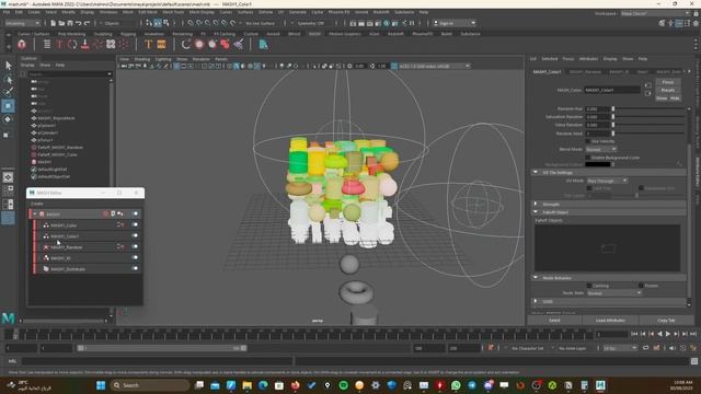 Maya (Motion graphics)--(Mash -- color node) Mash04 смотреть онлайн