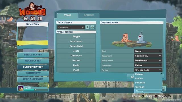 Worms WMD - Customisation Gameplay смотреть онлайн