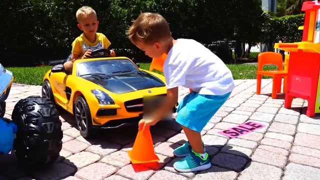 Vlad And Nikita Play With Toy Cars