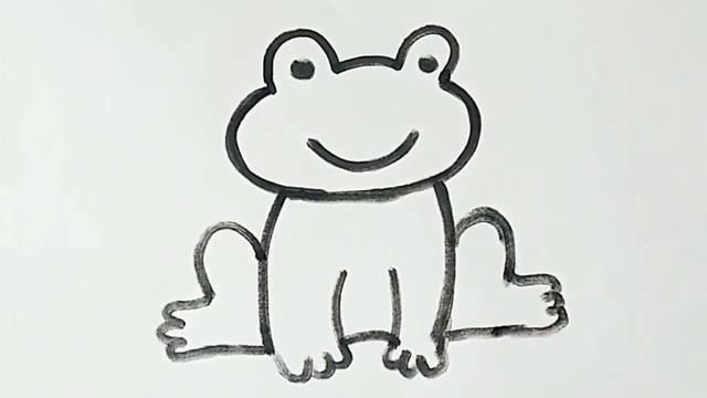 Draw a Frog for Kids \ Рисовать Лягушка для Детей смотреть онлайн