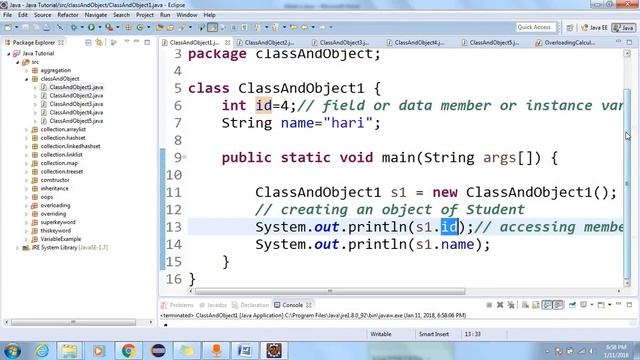 Java in hindi Part 06 Class And Object смотреть онлайн