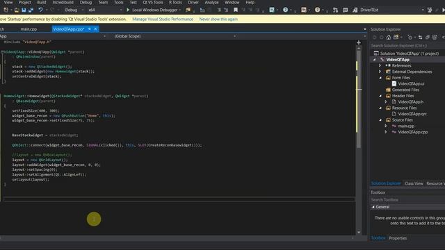 Qt Visual Studio 2017- Create a Stacked Widget with Qt API смотреть онлайн