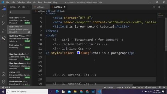 CSS course || tutorial # 2 || Implementation in Css || Web designing and Development смотреть онлайн