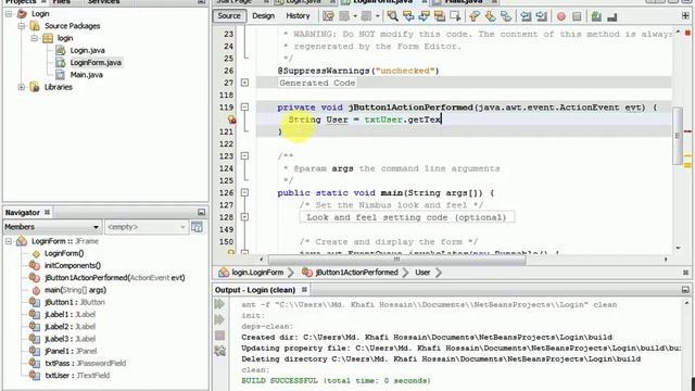 Login System in Java смотреть онлайн