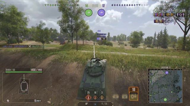 World of Tanks Console (Cold War) || Škoda T 50 || Ace Tanker - Fisherman's Bay (6.4k combined dmg) смотреть онлайн