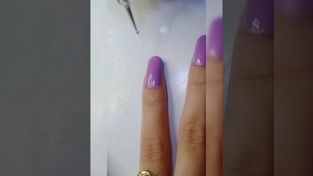 Nail Art | Lavender colour Nail with White Flowers | Nail Art Tutorial | Nail Trends смотреть онлайн