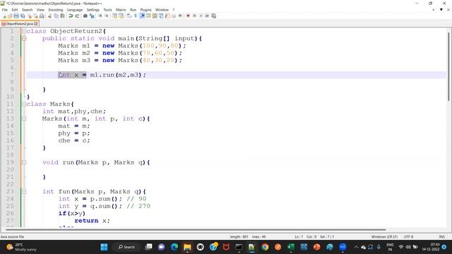 Java - Day 55 (in Telugu) - Returning Objects (references) from a method смотреть онлайн