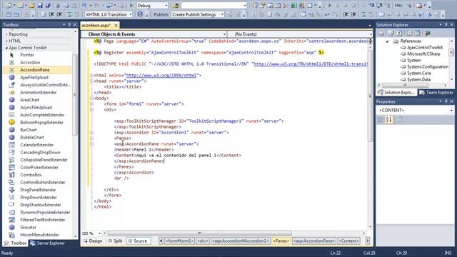Ajax Control Toolkit Acordeon смотреть онлайн
