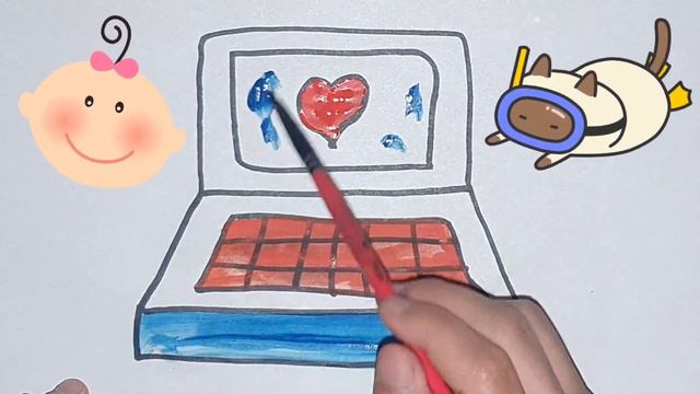 Computer drawing for children Bolalar uchun kompyuter rasm chizish Компьютерный рисунок для детей смотреть онлайн