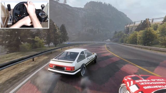Initial D Toyota ae86 Touge Gameplay! (Steering Wheel + Shifter) Car X Drift Racing Online! смотреть онлайн