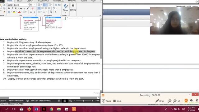 MANIPULATING DATA FROM ORACLE смотреть онлайн