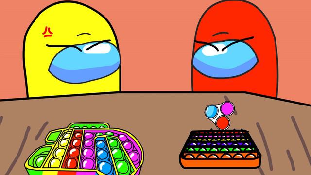 BEST MOMENTS AMONG US GIRL WITH POP IT смотреть онлайн