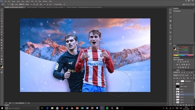 ANTOINE GRIEZMANN SPEED ART || Photoshop Speed Art #32