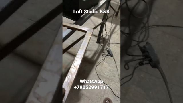 Изготовление дровницы лофт.