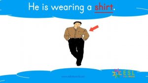 👚What Are They Wearing? | Grammar Tense: Present Continuous