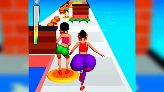 Twerk race 3d | Twerk game all levels | running game (p-18) #mouryagame смотреть онлайн
