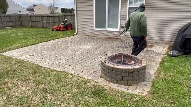 Patio pavers freshened up with polymeric sand! смотреть онлайн