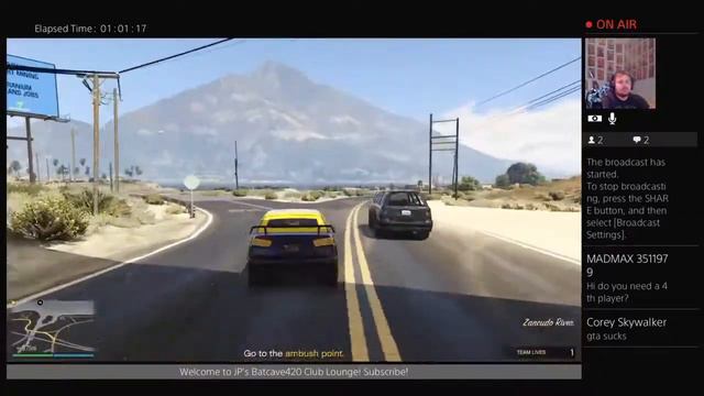 GTA5 Heists! @ JP's Batcave 420 Lounge смотреть онлайн