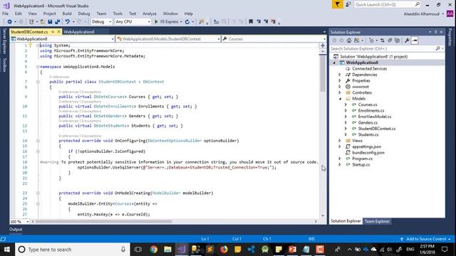 ASP.NET Core MVC Entity Framework - Scaffold DbContext Part 7 смотреть онлайн