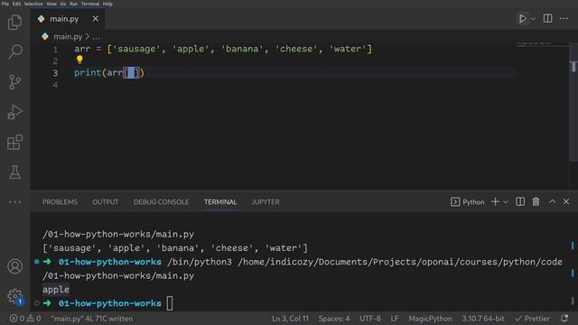 Основы Python: lists 01 смотреть онлайн