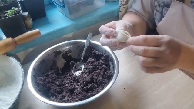 пісні вареники з маком і капустою