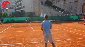 Novak Djokovic Training On Clay - Court Level View - ATP Tennis Practice