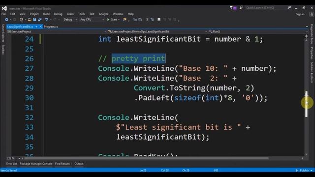 bitwise op get first bit in c# смотреть онлайн