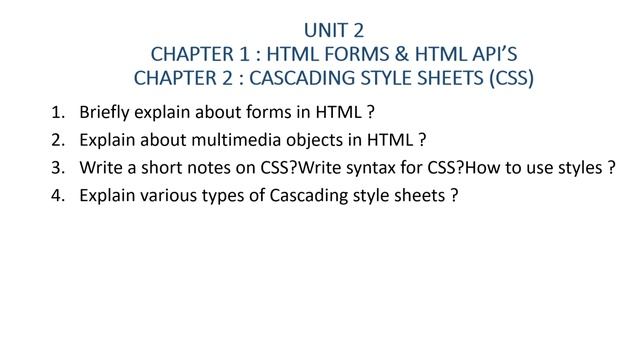 Web Interface Designing Technologies Very Important Questions *5th sem BSc Computer Paper 6A* #sem5 смотреть онлайн
