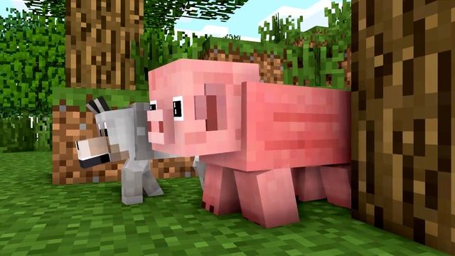 ЖИЗНЬ СВИНКИ. Майнкрафт мультики и анимация для детей смотреть онлайн