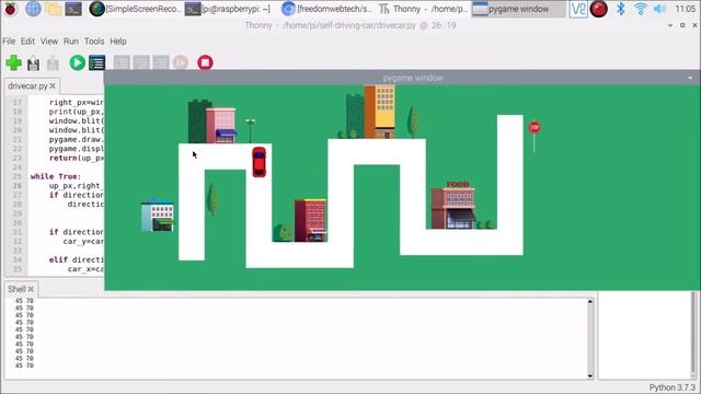 pygame for beginners | line follower robot | python project | raspberry pi4 project смотреть онлайн
