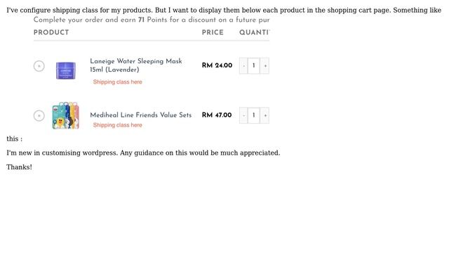 Wordpress: WooCommerce - Add Shipping class below each product in Shopping Cart page смотреть онлайн