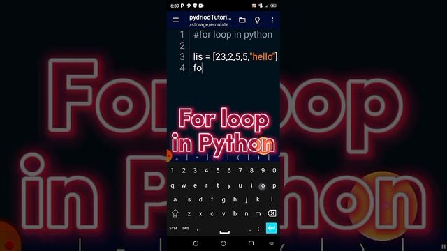 For loop in python-how to iterate in python-iterating through iterables #allthingstechy смотреть онлайн