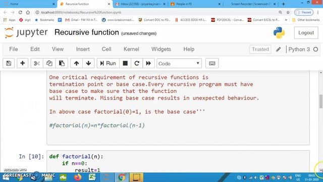 Recursive Functions using Python смотреть онлайн