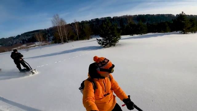 Как ездит мотосноуборд смотреть онлайн