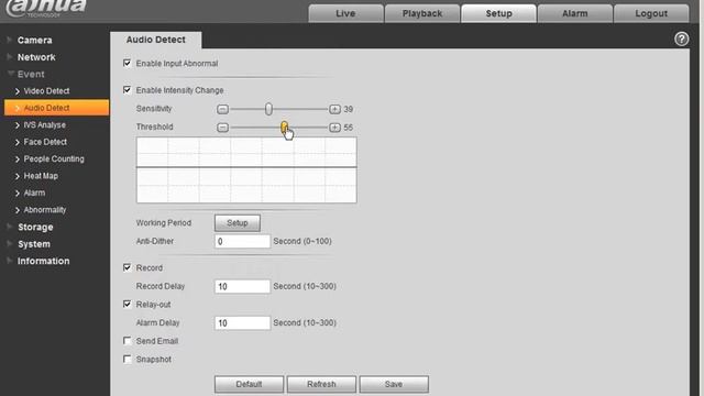 IVS Audio Detect Setup смотреть онлайн
