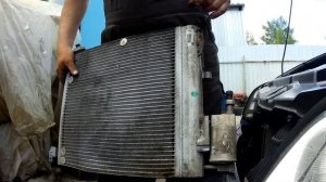 Замена радиатора кондиционера Опель Зафира А.Спасаем клиента от жары